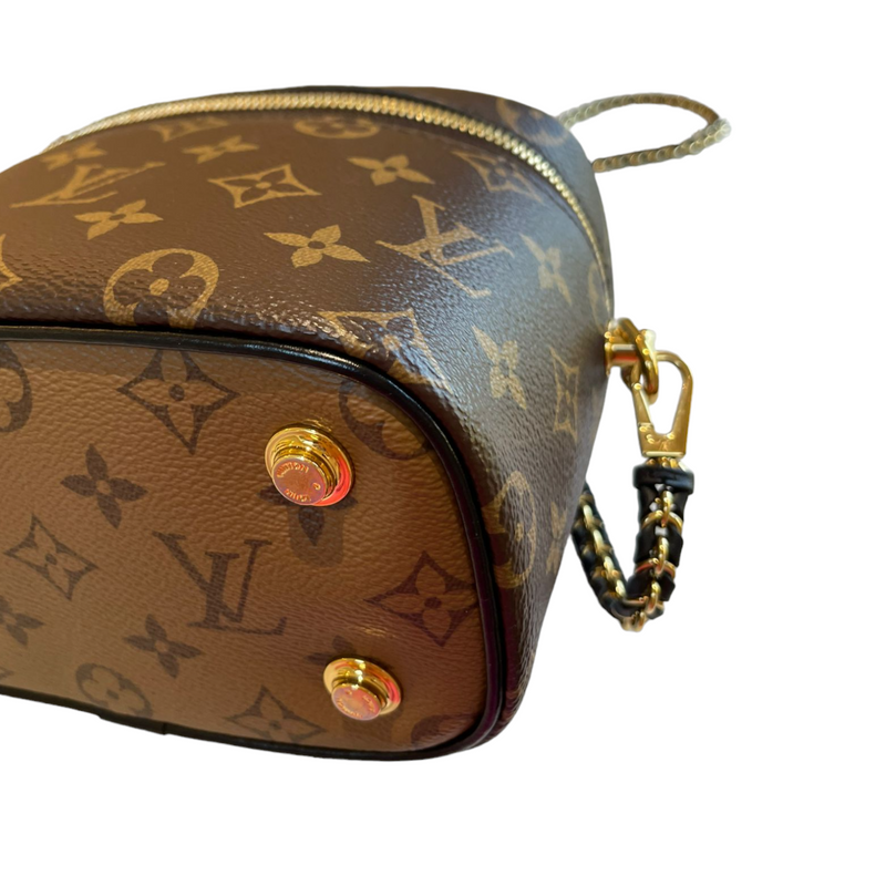 Louis Vuitton Micro Vanity Beige in Monoglam Coated Canvas with