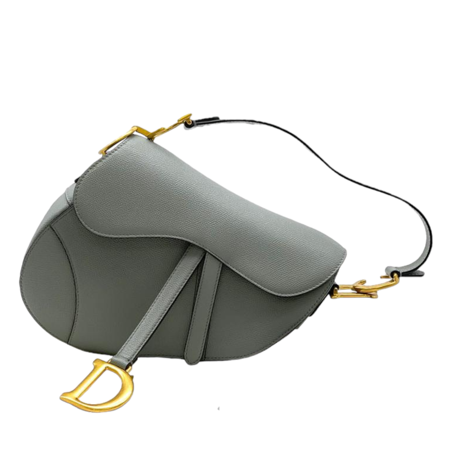 Christian dior saddle bag grey sale