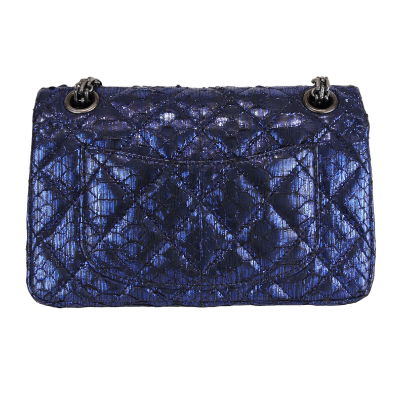 Python Quilted 2.55 Reissue 224 Mini Flap Blue RHW