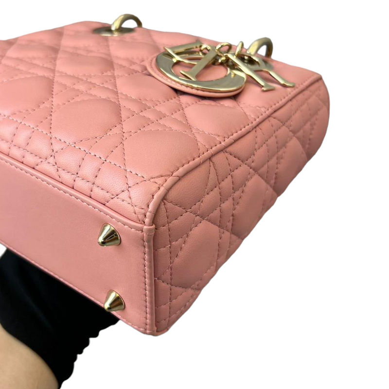 Dior - Small Lady Dior My ABC Bag Peony Pink Cannage Lambskin - Women