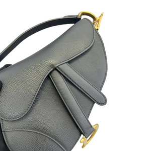 Mini Saddle Bag Black with Additional Strap GHW