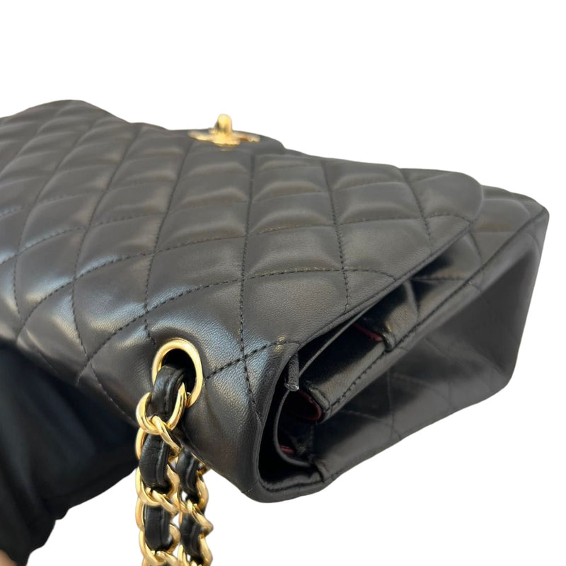 Jumbo Classic Double Flap Lambskin Black GHW