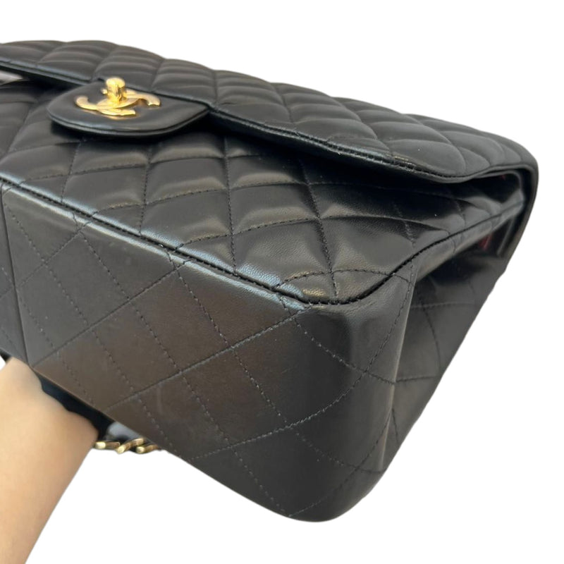 Jumbo Classic Double Flap Lambskin Black GHW