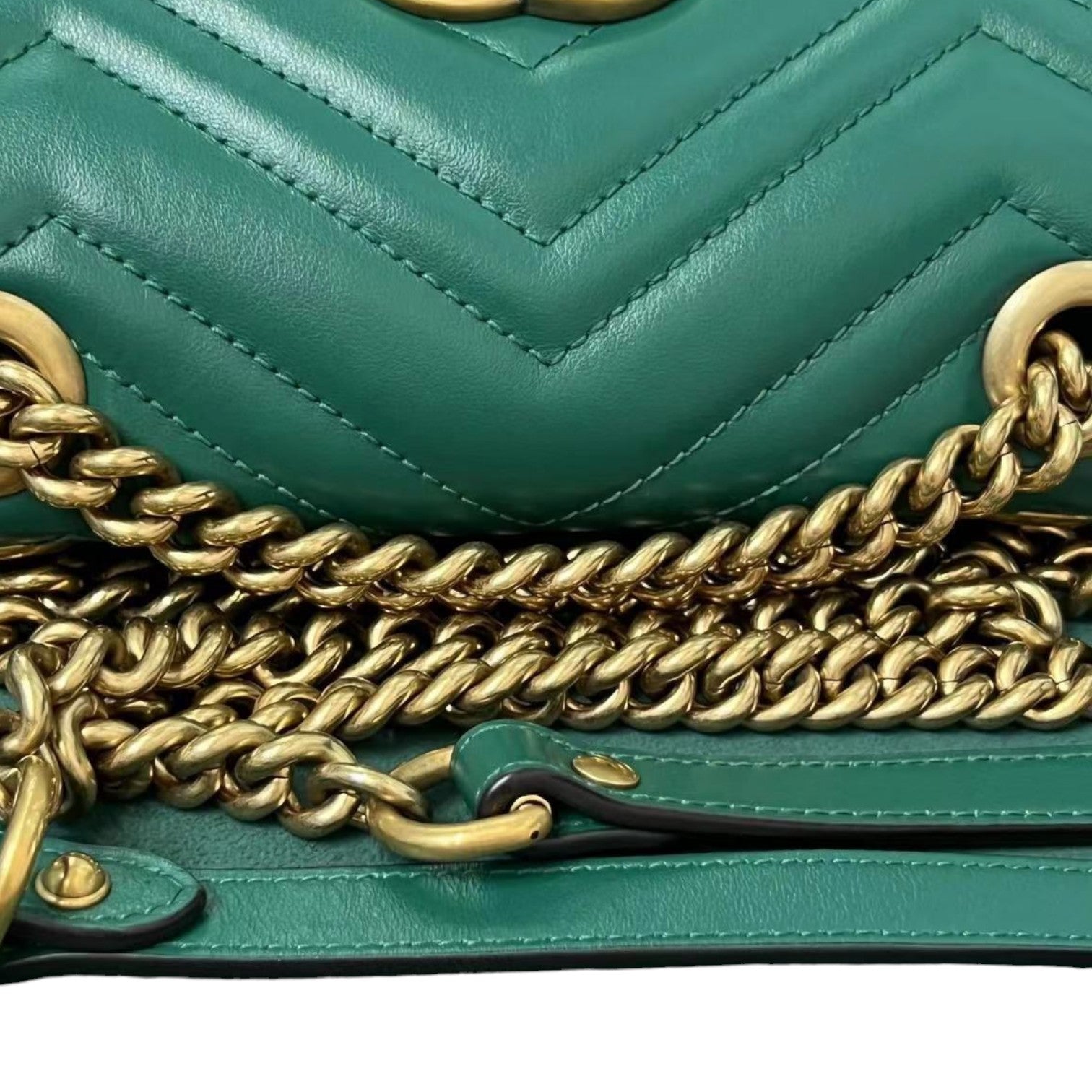 Gucci marmont shops emerald green