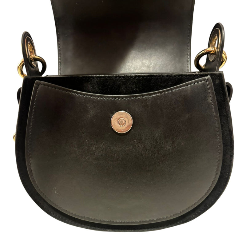 Tess Bag Grained Calfskin Small Black GHW