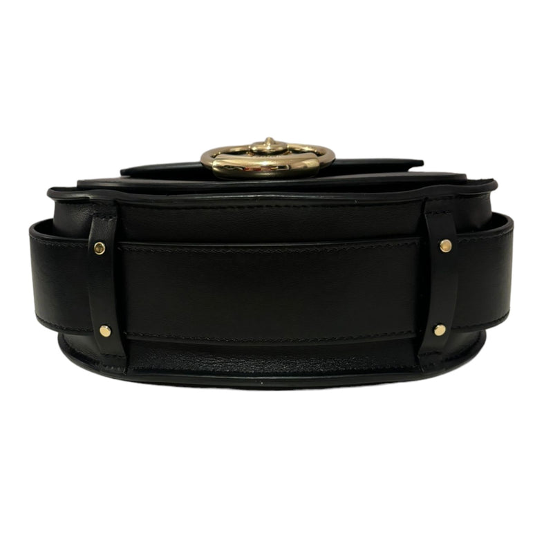 Tess Bag Grained Calfskin Small Black GHW