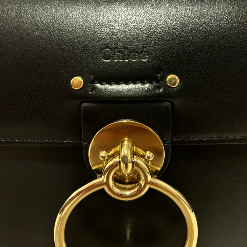 Tess Bag Grained Calfskin Small Black GHW