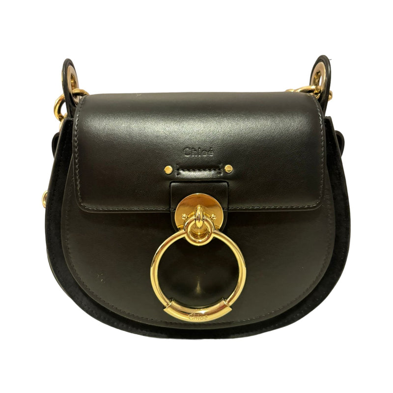 Tess Bag Grained Calfskin Small Black GHW