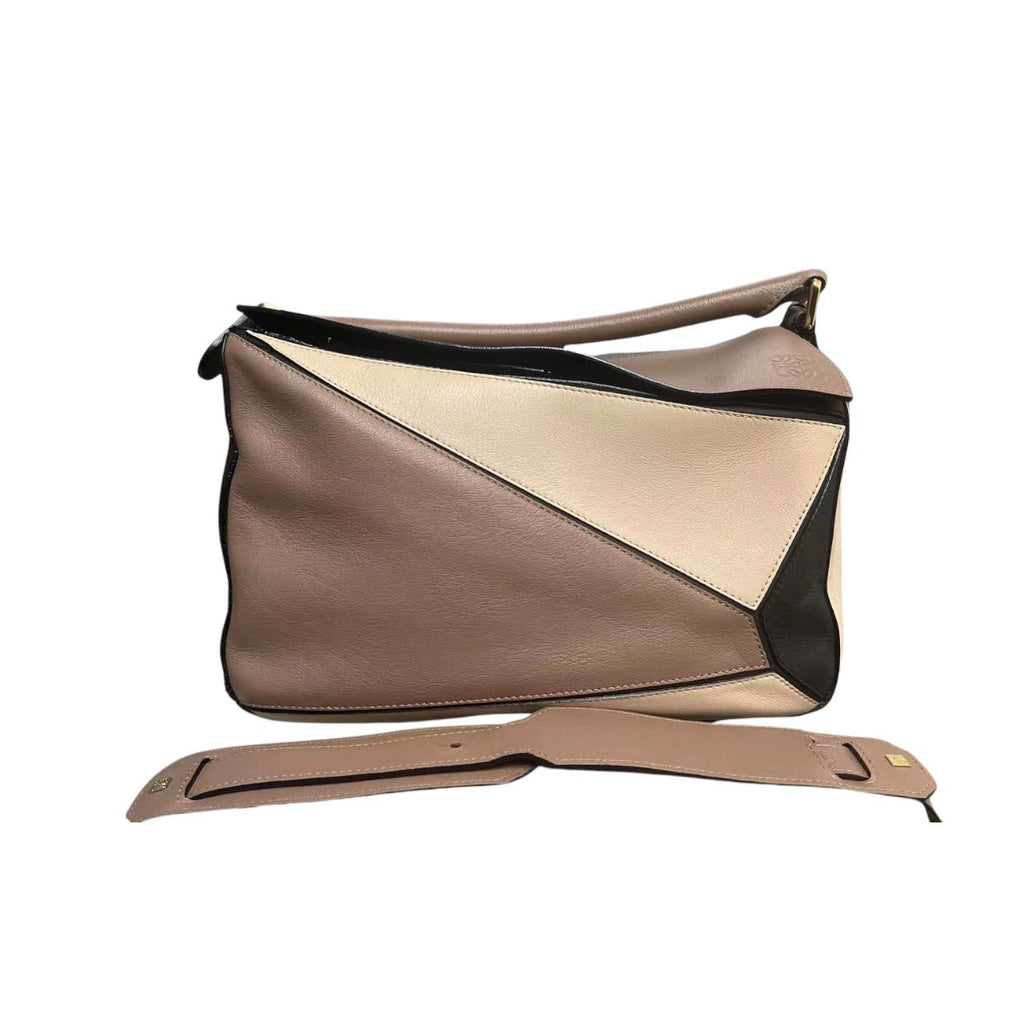 Puzzle Bag Medium Calfskin Sand GHW