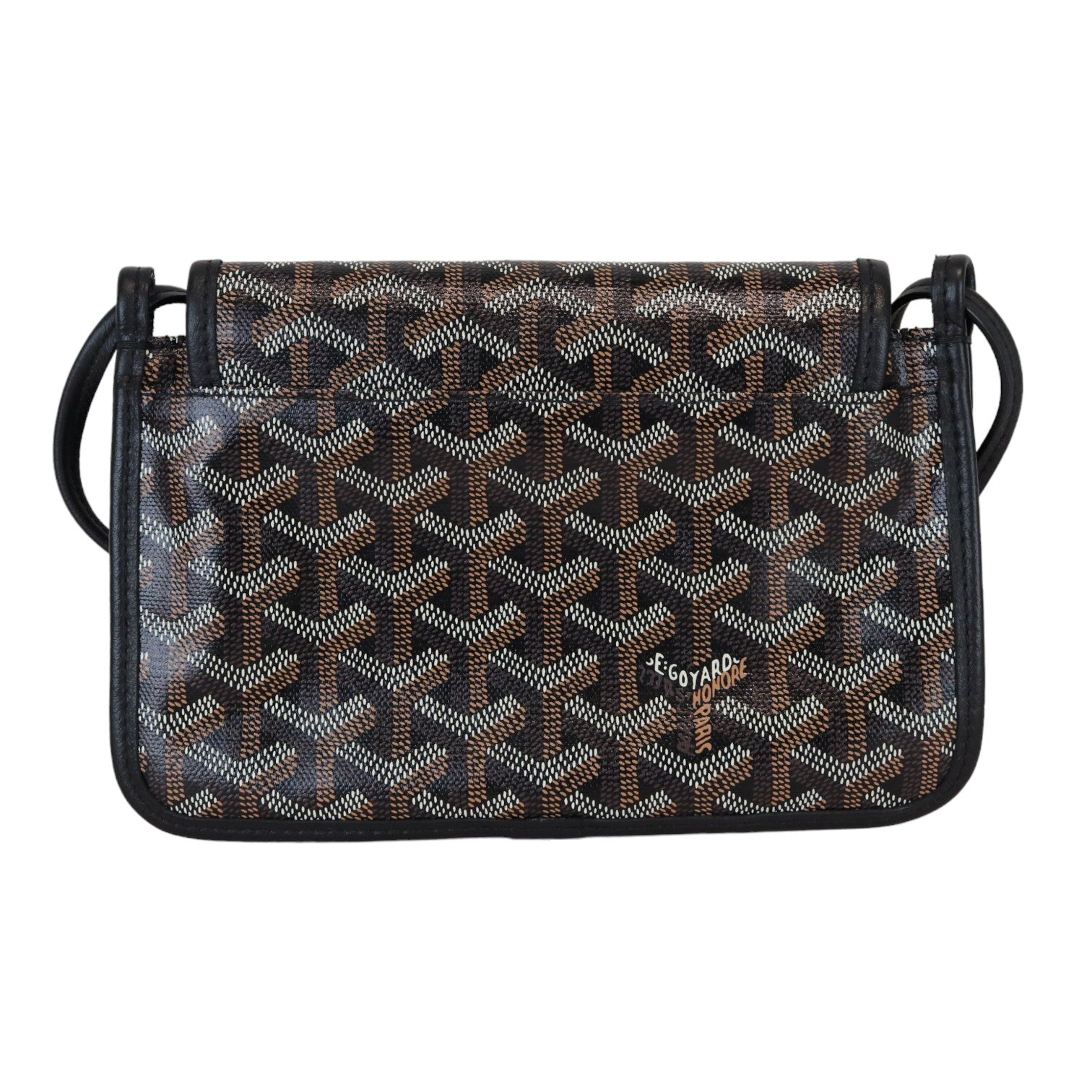 Goyard Goyardine Plumet Wallet Clutch Black SHW Bag Religion