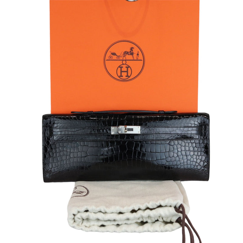 Hermes kelly black crocodile best sale