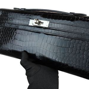 Kelly Cut Crocodile Shiny Niloticus Black PHW