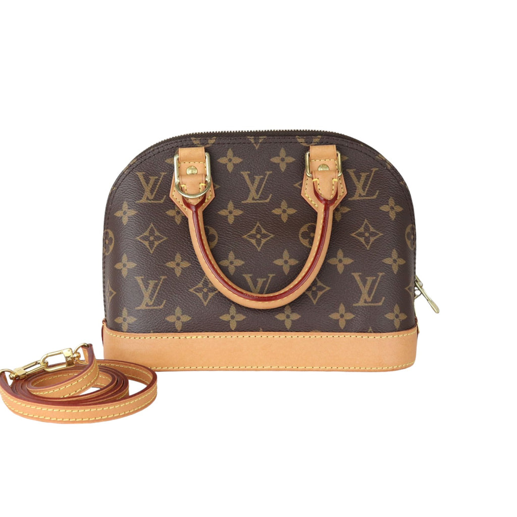 Alma BB Monogram Canvas Brown GHW