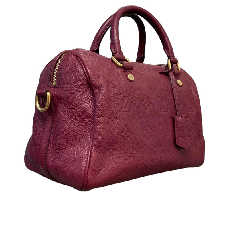 Speedy 25 Empreinte Bandouliere Burgundy GHW