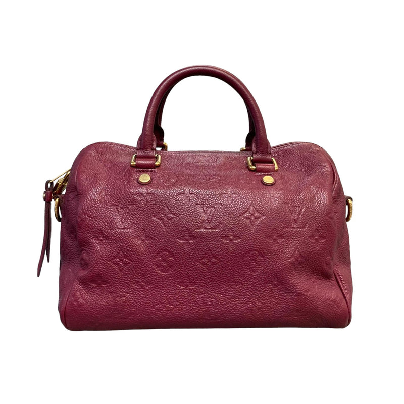 Speedy 25 Empreinte Bandouliere Burgundy GHW