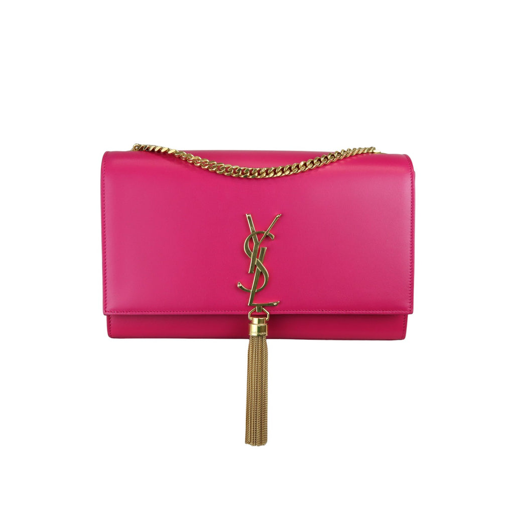 Kate Tassel Medium Calfskin Pink GHW