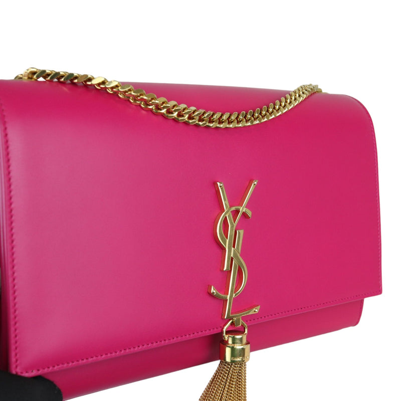 Kate Tassel Medium Calfskin Pink GHW