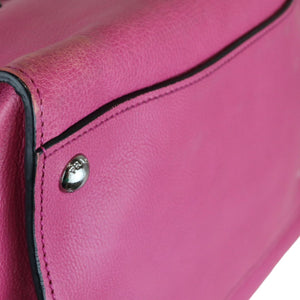 Twin Pocket Leather Satchel Pink SHW