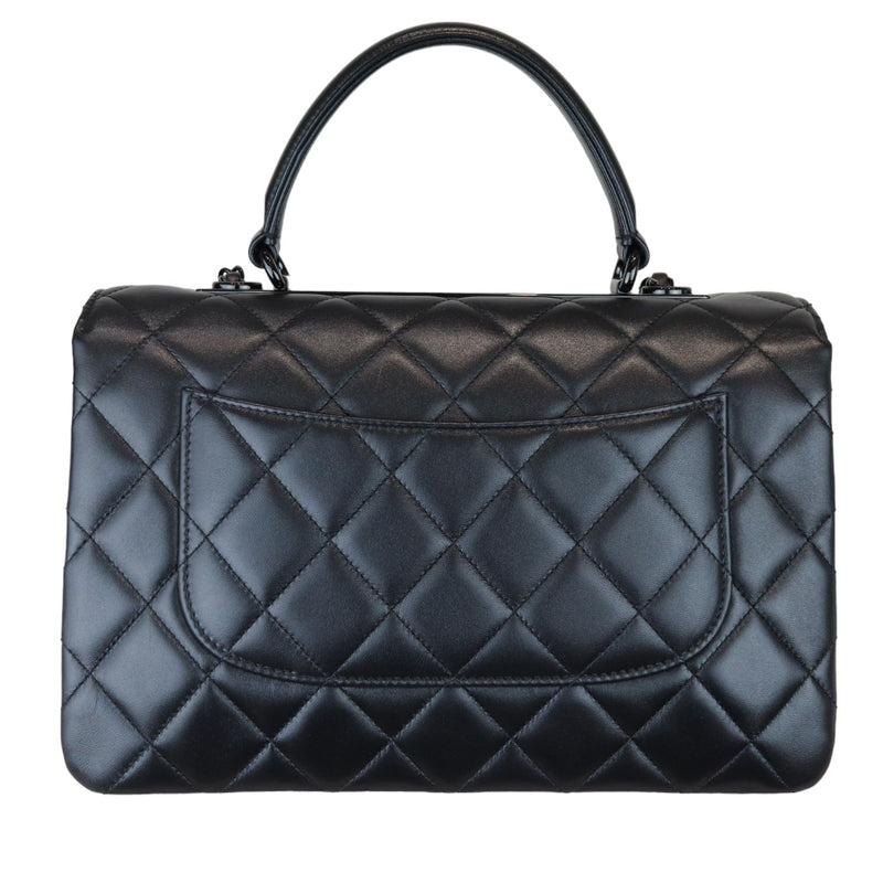 Trendy CC Medium Lambskin So Black BHW