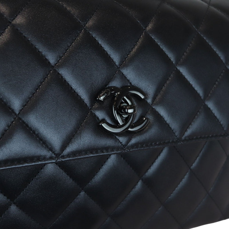 Trendy CC Medium Lambskin So Black BHW