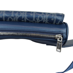 World Tour Saddle Belt Bag Calfskin Oblique Blue BHW