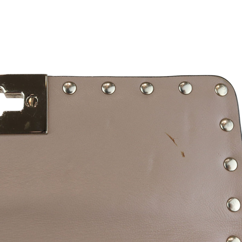 Rockstud Spike Shoulder Small Nappa Beige LGHW