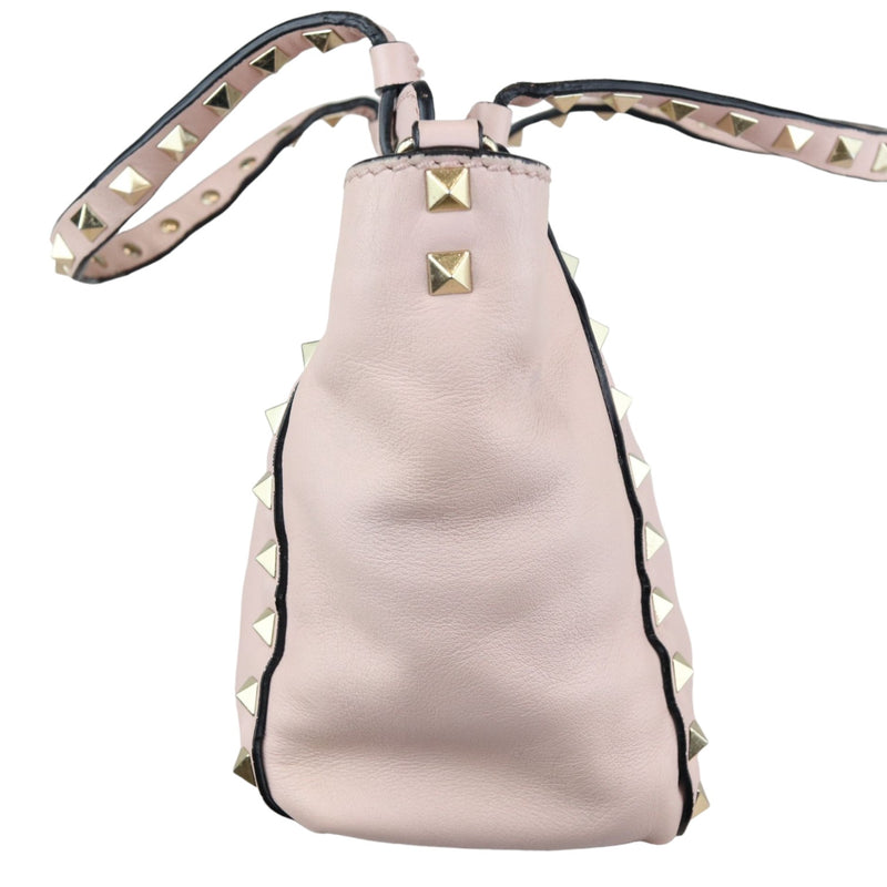 Rockstud Tote Small Vitello Beige Pink LGHW