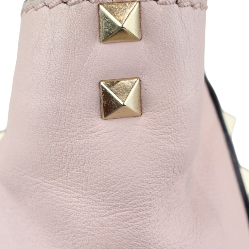 Rockstud Tote Small Vitello Beige Pink LGHW