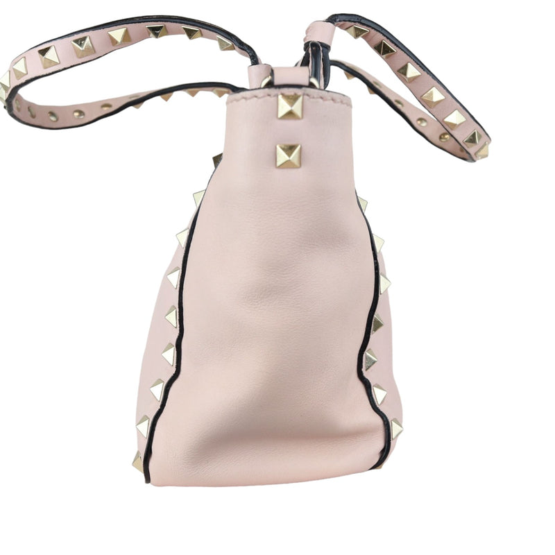 Rockstud Tote Small Vitello Beige Pink LGHW