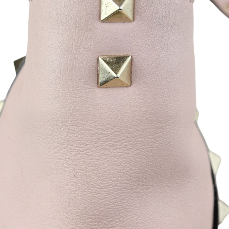 Rockstud Tote Small Vitello Beige Pink LGHW