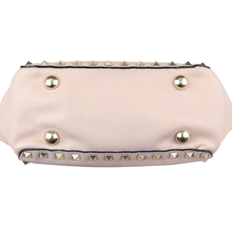 Rockstud Tote Small Vitello Beige Pink LGHW