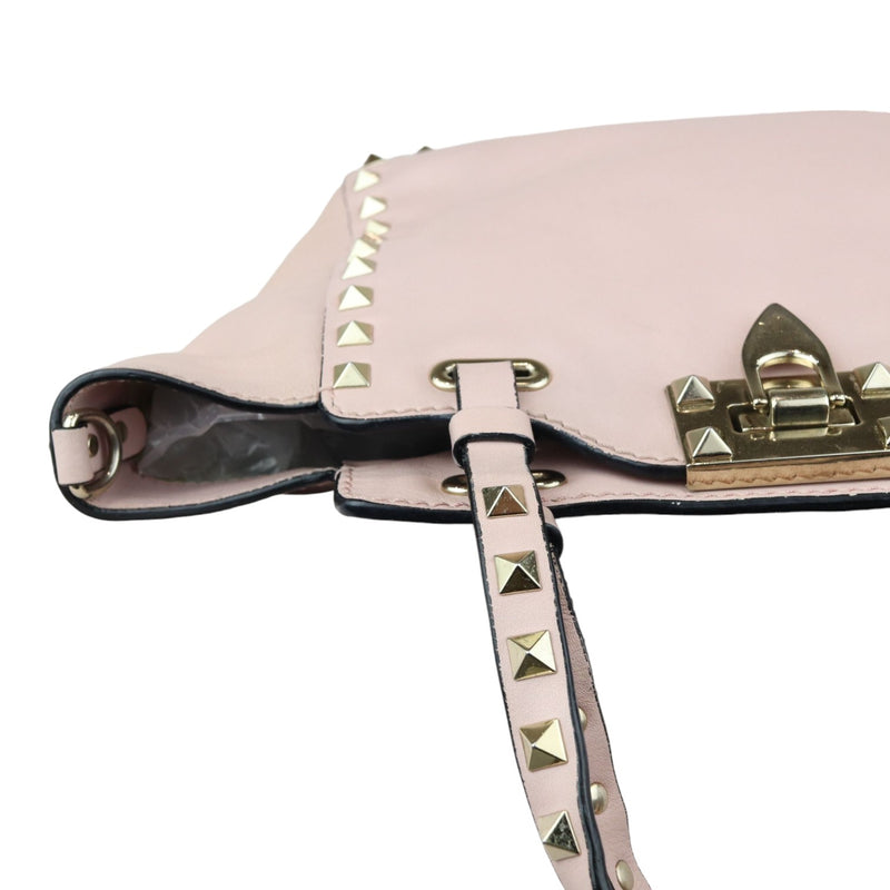 Rockstud Tote Small Vitello Beige Pink LGHW