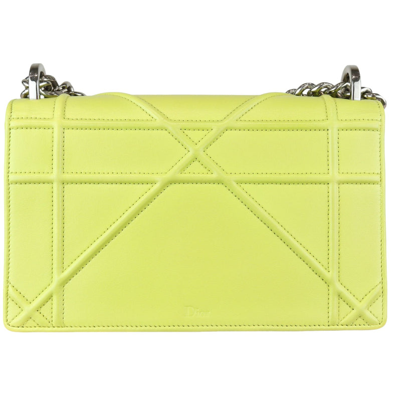 Diorama Flap Small Calfskin Yellow SHW