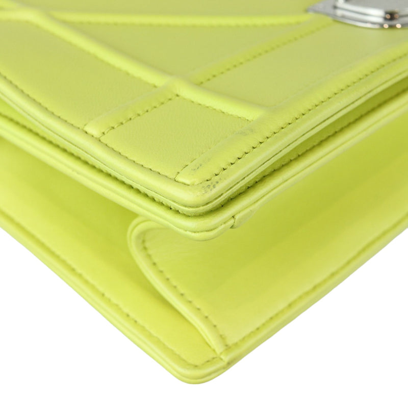 Diorama Flap Small Calfskin Yellow SHW