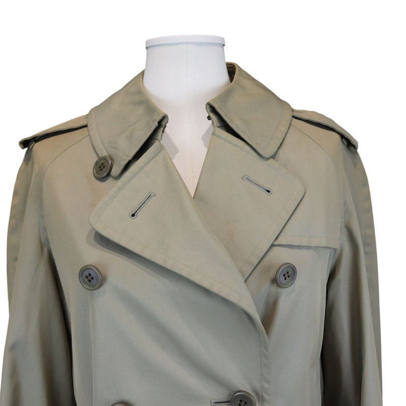 Trench Coat Cotton Polyester Khaki Size XS