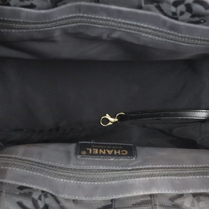 Travel Line Tote Medium Nylon Black GHW