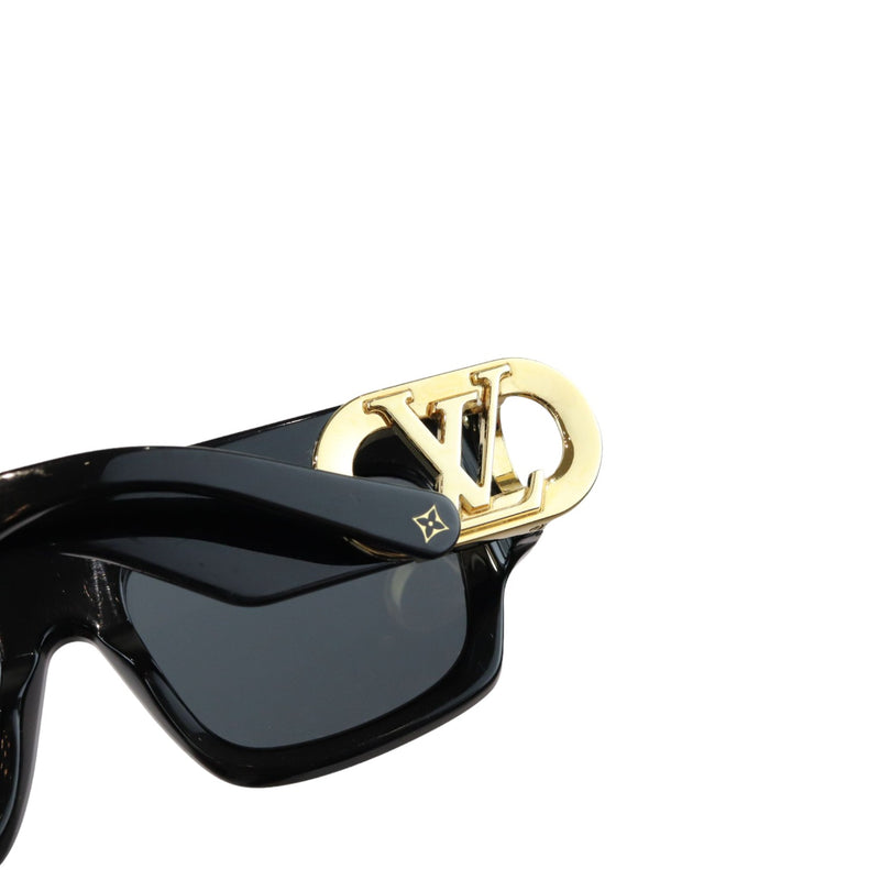 LV Link Square Sunglasses Acetate Black GHW