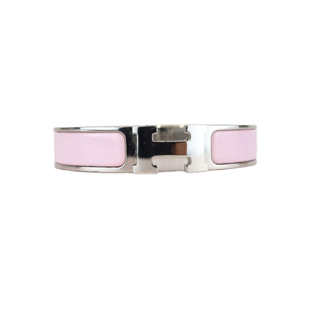 Clic Clac H Bracelet Enamel Narrow Pink SHW