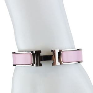 Clic Clac H Bracelet Enamel Narrow Pink SHW