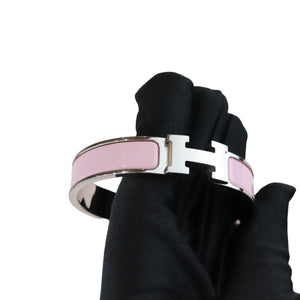 Clic Clac H Bracelet Enamel Narrow Pink SHW