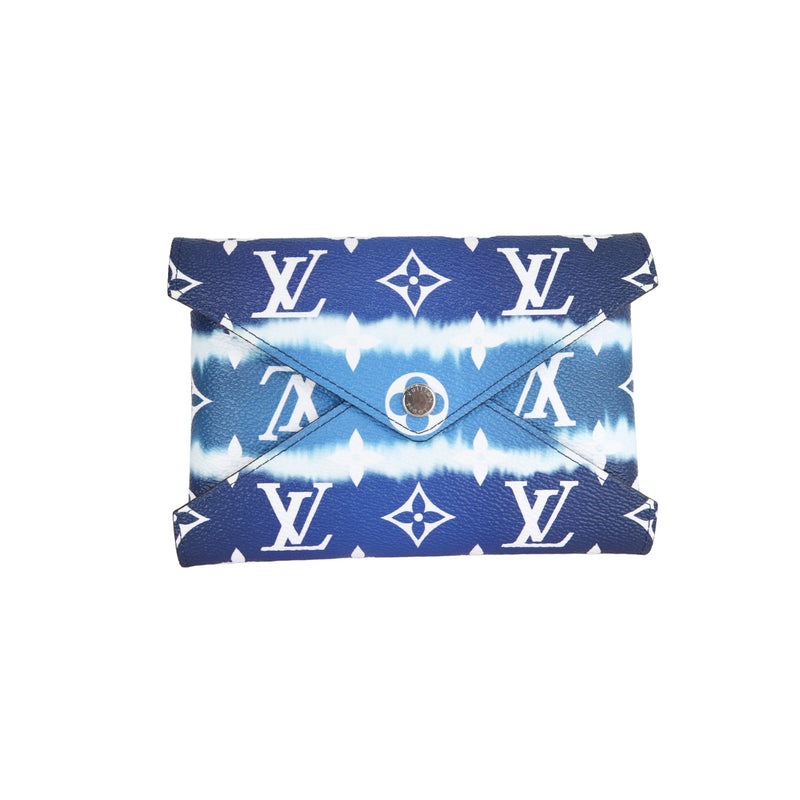 Kirigami Pochette Monogram Escale Blue White SHW