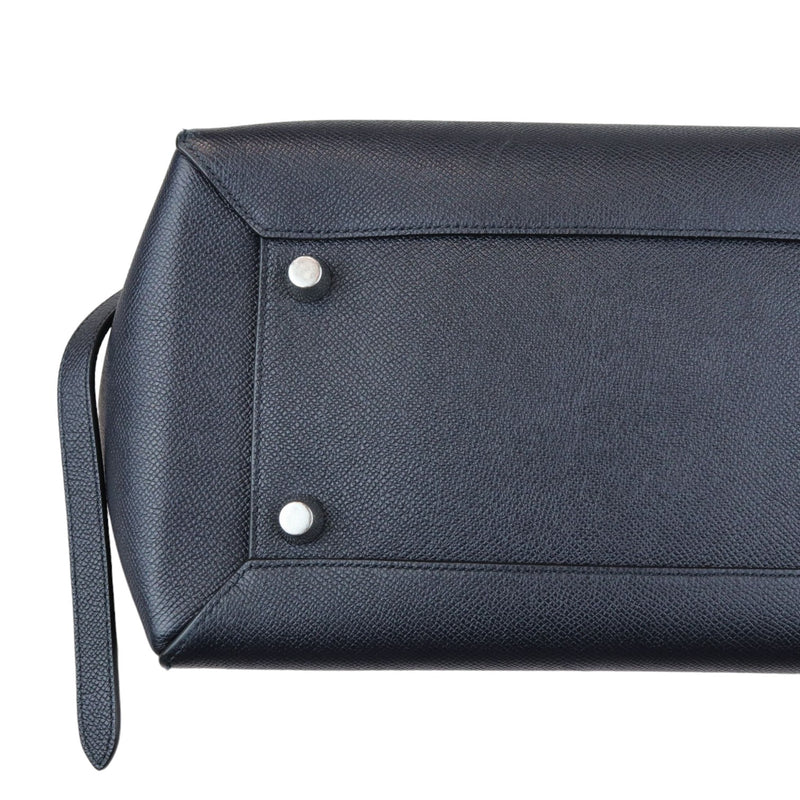 Belt Bag Micro Grained Calfskin Navy Blue SHW