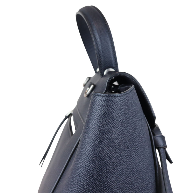 Belt Bag Micro Grained Calfskin Navy Blue SHW