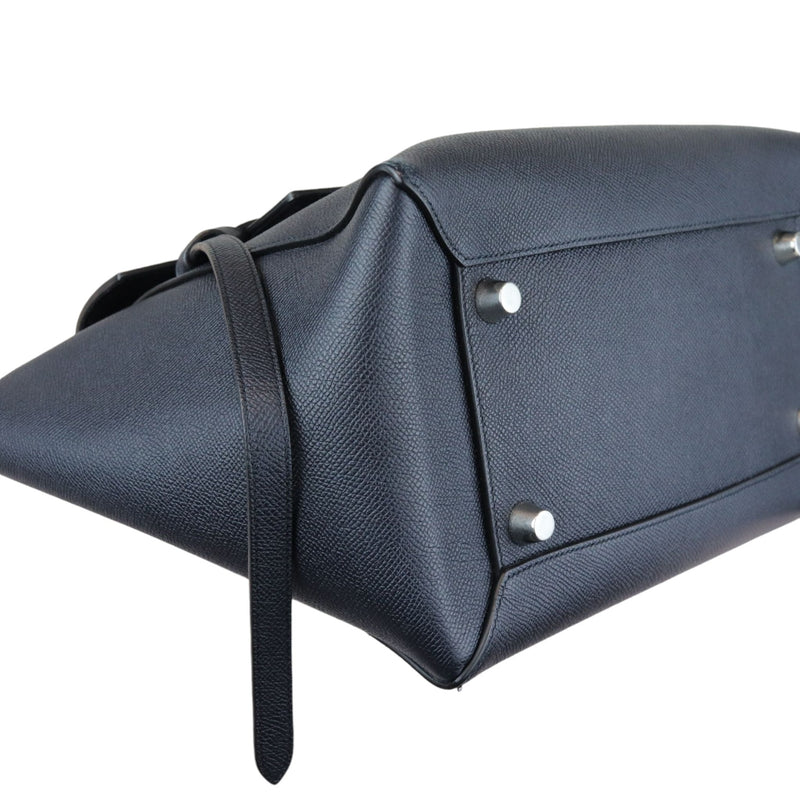 Belt Bag Micro Grained Calfskin Navy Blue SHW