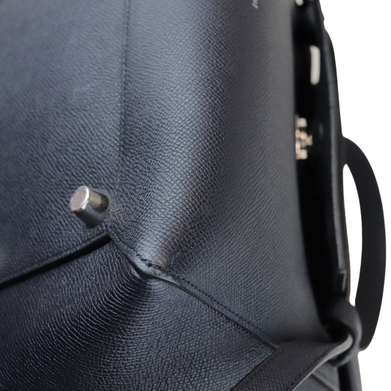 Belt Bag Micro Grained Calfskin Navy Blue SHW