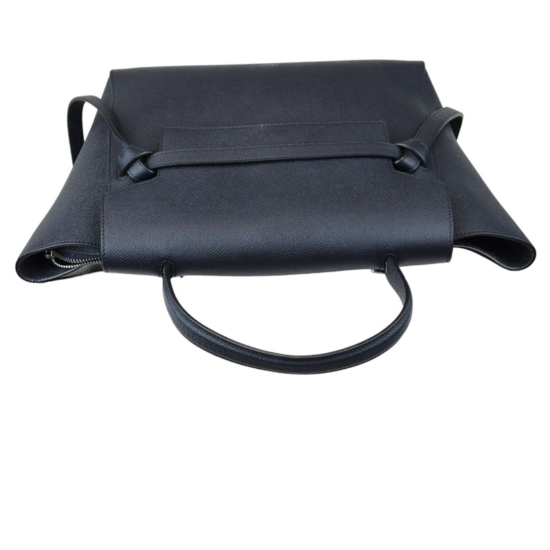 Belt Bag Micro Grained Calfskin Navy Blue SHW