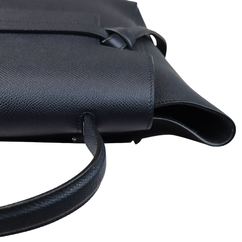 Belt Bag Micro Grained Calfskin Navy Blue SHW