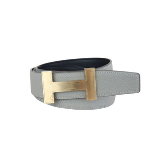 H Belt Swift Togo Black Grey Size 80