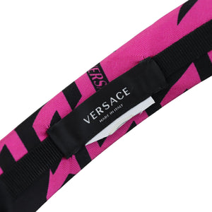 Headband Greca-logo print Pink Black