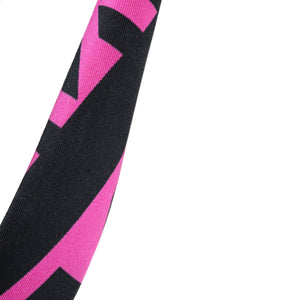 Headband Greca-logo print Pink Black